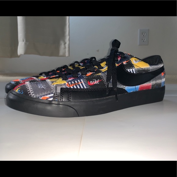 nike blazer low patches